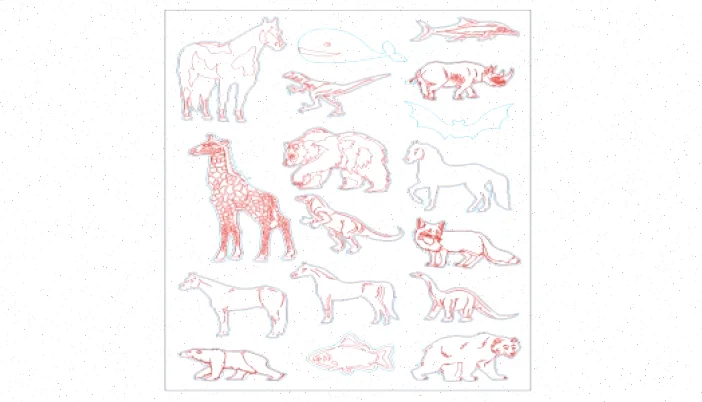 شابلون حیوانات آماده کودکان: 100 طرح