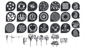 طپر و کلیشه تزئین کیک - طرح‌های متنوع