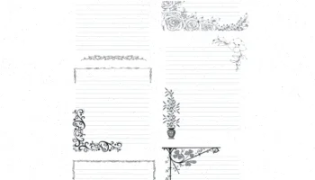 فرم خام برگه خط دار املا و انشا