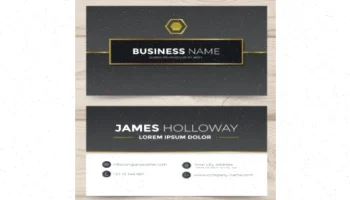 طرح کارت ویزیت سری دوم حرفه‌ای