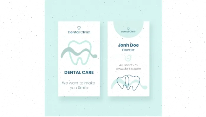 کارت ویزیت دندانپزشکی لایه باز دوازدهم