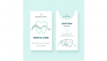 کارت ویزیت دندانپزشکی لایه باز دوازدهم