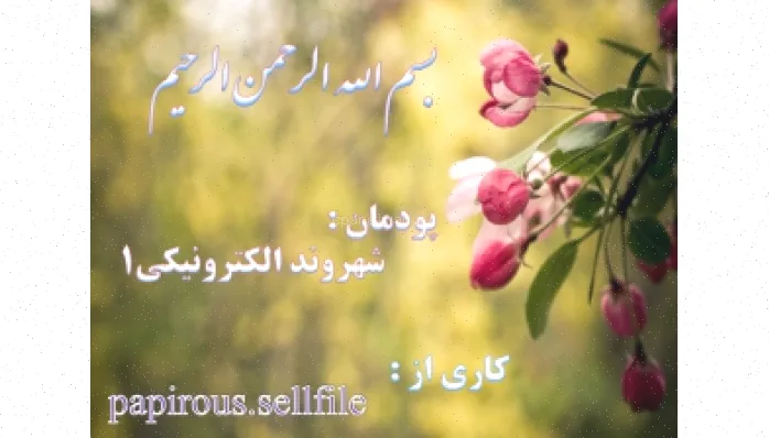 پاورپوینت کاروفناوری شهروندالکترونیکی 1