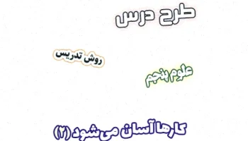 طرح درس علوم پنجم: شیب، گوه‌، پیچ