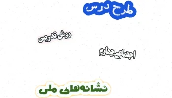 طرح درس نشانه‌های ملی چهارم، روش تدریس