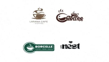 پک لوگو کافه و کافی شاپ حرفه‌ای